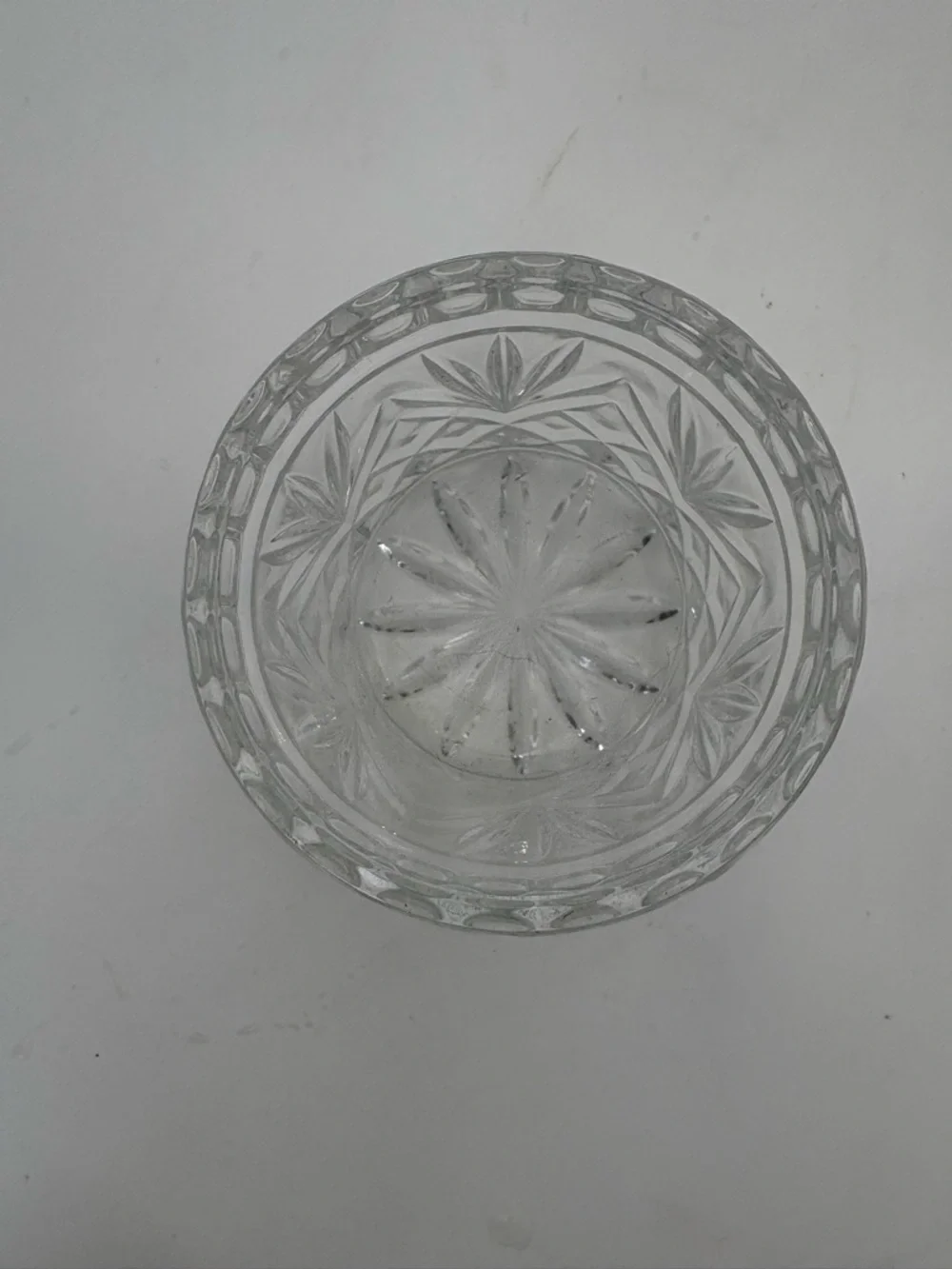 Vintage Clear Small Biscuit Jar
